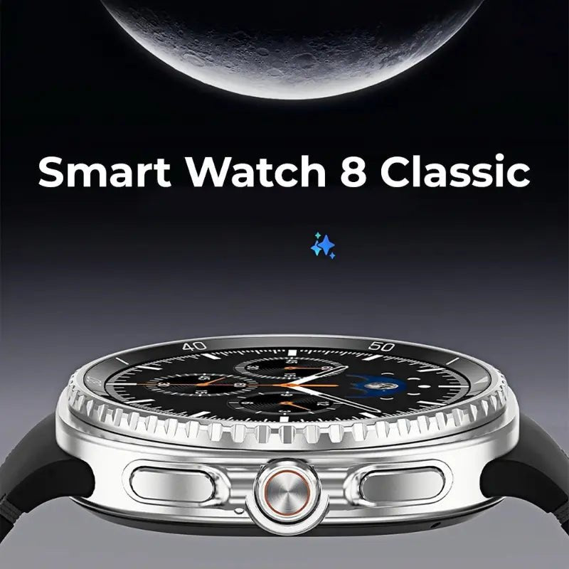 glassology Chrome Pro Max Smartwatch 1.43 - Inch Display | Health & Fitness Tracking | Black - GLASSOLOGY