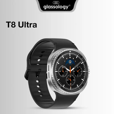 glassology Chrome Pro Max Smartwatch 1.43 - Inch Display | Health & Fitness Tracking | Black - GLASSOLOGY