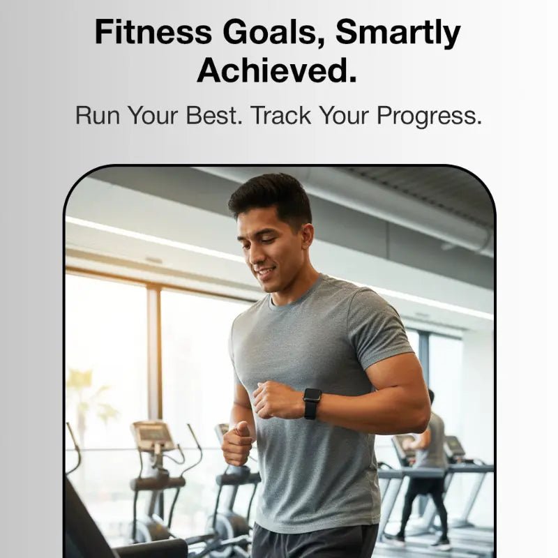 Glassology Chrome T9 HD Smart Watch | Health Monitoring & Fitness Tracker | Black - GLASSOLOGY