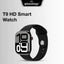 Glassology Chrome T9 HD Smart Watch | Health Monitoring & Fitness Tracker | Black - GLASSOLOGY
