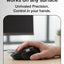 Glassology ErgoFlow Pro Ergonomic Wireless Mouse with Dual Scroll & 3 - in - 1 Bluetooth, USB - C & 2.4GHz Connectivity – Black - GLASSOLOGY