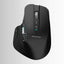 Glassology ErgoFlow Pro Ergonomic Wireless Mouse with Dual Scroll & 3-in-1 Bluetooth, USB-C & 2.4GHz Connectivity – Black - GLASSOLOGY