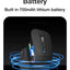 Glassology ErgoFlow Pro Ergonomic Wireless Mouse with Dual Scroll & 3 - in - 1 Bluetooth, USB - C & 2.4GHz Connectivity – Black - GLASSOLOGY