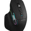Glassology ErgoFlow Pro Ergonomic Wireless Mouse with Dual Scroll & 3 - in - 1 Bluetooth, USB - C & 2.4GHz Connectivity – Black - GLASSOLOGY