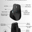 Glassology ErgoFlow Pro Ergonomic Wireless Mouse with Dual Scroll & 3 - in - 1 Bluetooth, USB - C & 2.4GHz Connectivity – Black - GLASSOLOGY