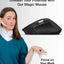 Glassology ErgoFlow Pro Ergonomic Wireless Mouse with Dual Scroll & 3 - in - 1 Bluetooth, USB - C & 2.4GHz Connectivity – Black - GLASSOLOGY