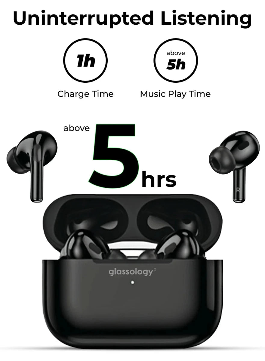 Glassology GTA2B Earbuds Pro(Black) - GLASSOLOGY