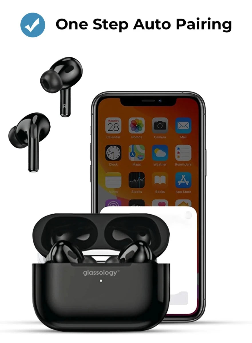 Glassology GTA2B Earbuds Pro(Black) - GLASSOLOGY