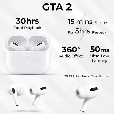 Glassology GTA2W Earbuds Pro(White) - GLASSOLOGY