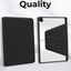 Glassology Samsung Galaxy Tab A9 8.7 Case 2023 Protective Slim Cover Black - GLASSOLOGY
