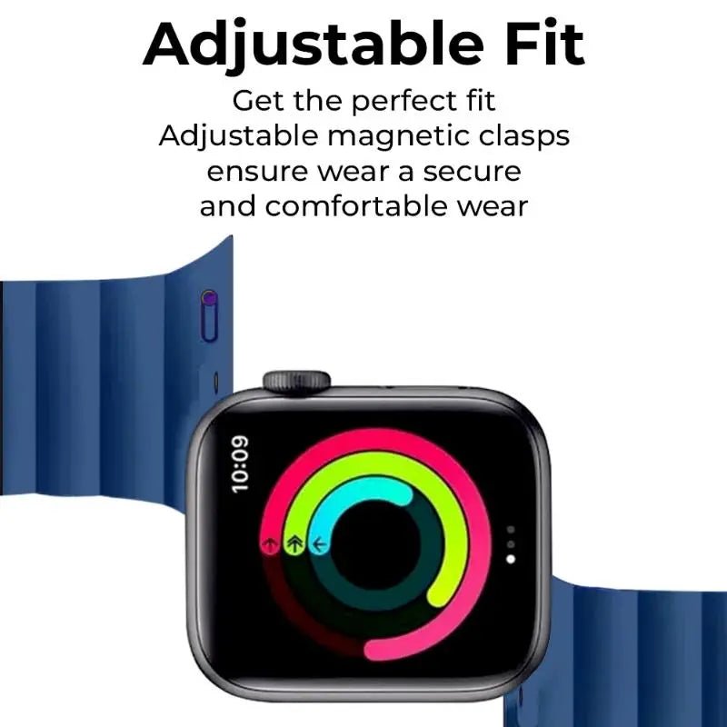 Glassology Smartwatch Band Magnetic Silicone 46mm - Blue - GLASSOLOGY