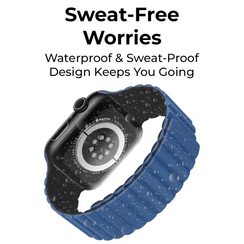 Glassology Smartwatch Band Magnetic Silicone 46mm - Blue - GLASSOLOGY