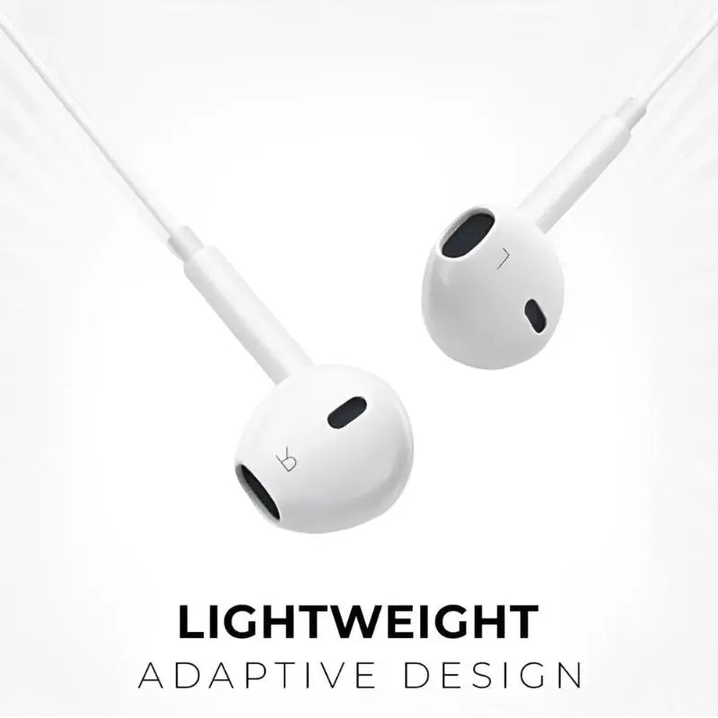 Glassology Wired Earphones – Bass Boost, 3.5mm Jack, Built-in Mic & 3-Button Remote - GLASSOLOGY