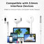 Glassology Wired Earphones – Bass Boost, 3.5mm Jack, Built-in Mic & 3-Button Remote - GLASSOLOGY
