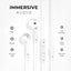 Glassology Wired Earphones – Bass Boost, 3.5mm Jack, Built-in Mic & 3-Button Remote - GLASSOLOGY