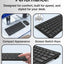 Glassology Wireless Keyboard and Mouse Combo 2.4GHz Full - Size(Black) - GLASSOLOGY