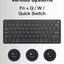 Glassology Wireless Keyboard and Mouse Combo 2.4GHz Full - Size(Black) - GLASSOLOGY