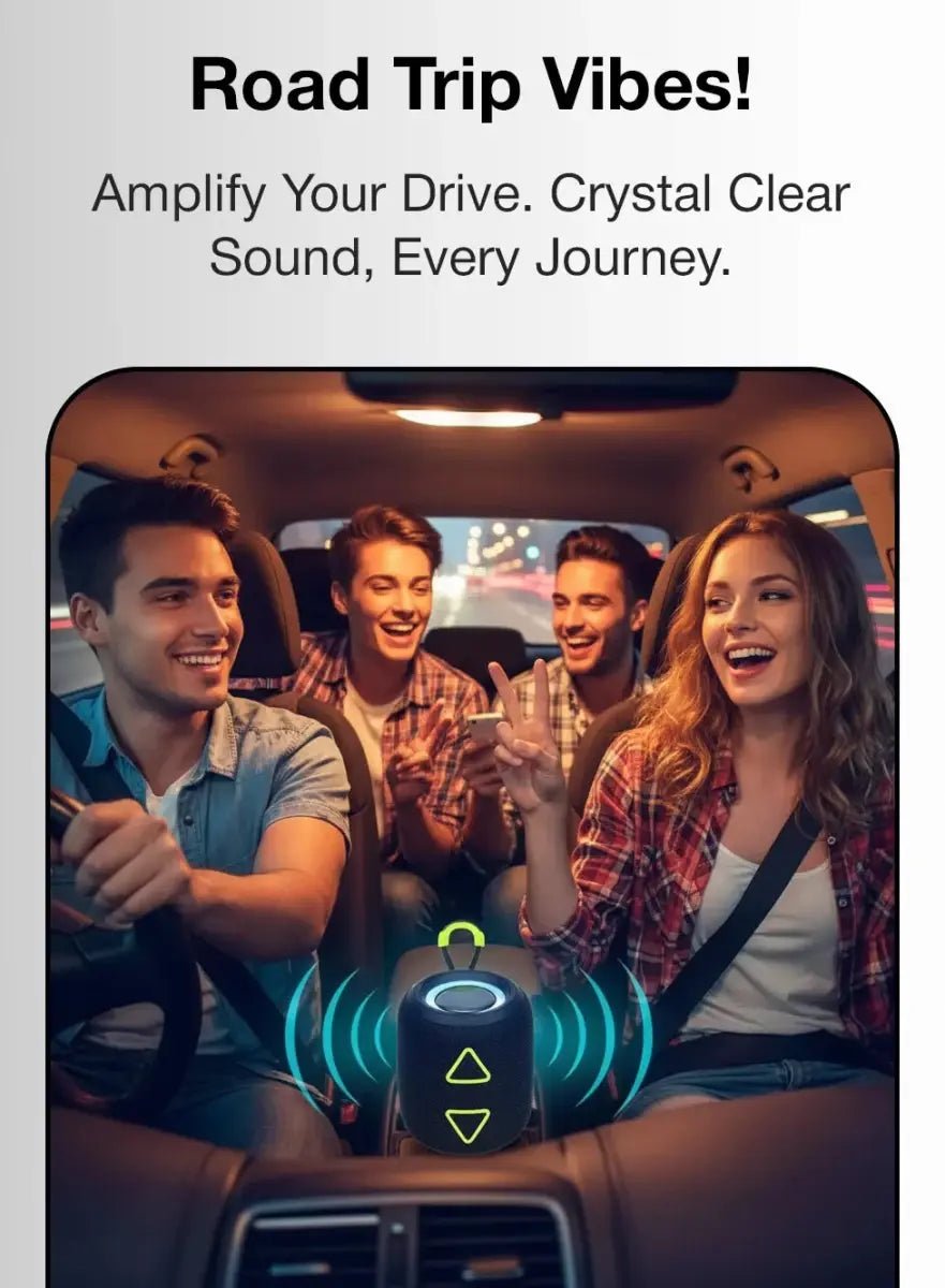 Glassology WISME Y8 Bluetooth Speaker | Portable Wireless Audio | Powerful Sound - GLASSOLOGY