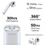 GTA1 True Wireless Bluetooth Earbuds with 20 Hours Playtime - GLASSOLOGY