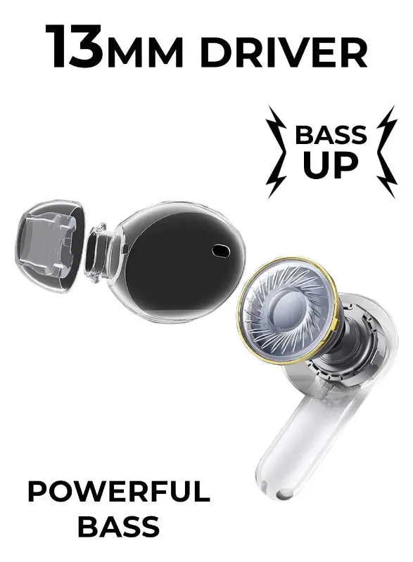 GTA1 True Wireless Bluetooth Earbuds with 20 Hours Playtime - GLASSOLOGY