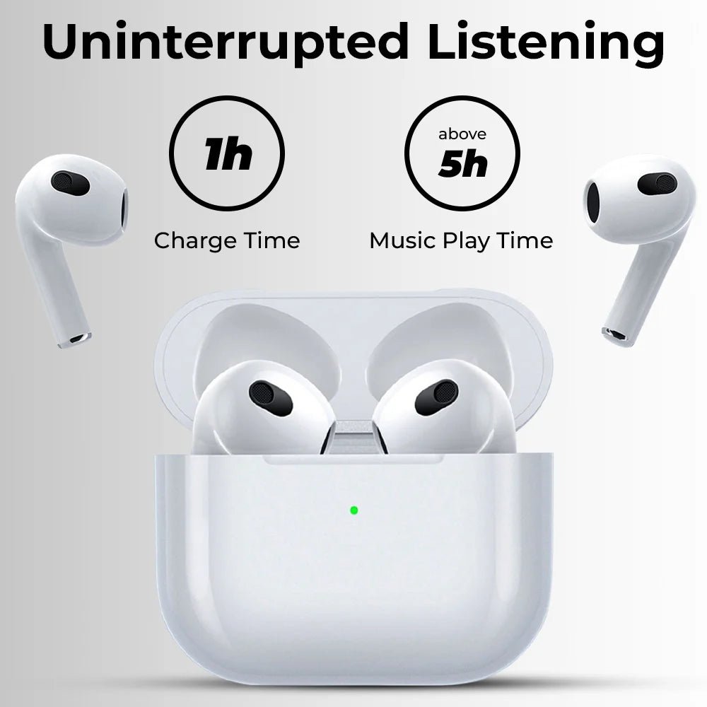 GTA3 TWS Earbuds with Touch Control and 24 Hours Playtime - GLASSOLOGY