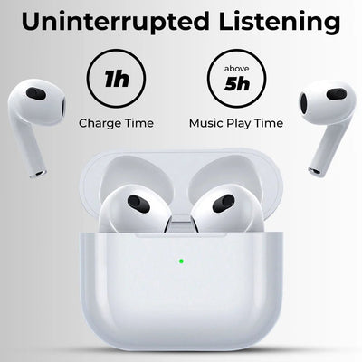 GTA3 TWS Earbuds with Touch Control and 24 Hours Playtime - GLASSOLOGY