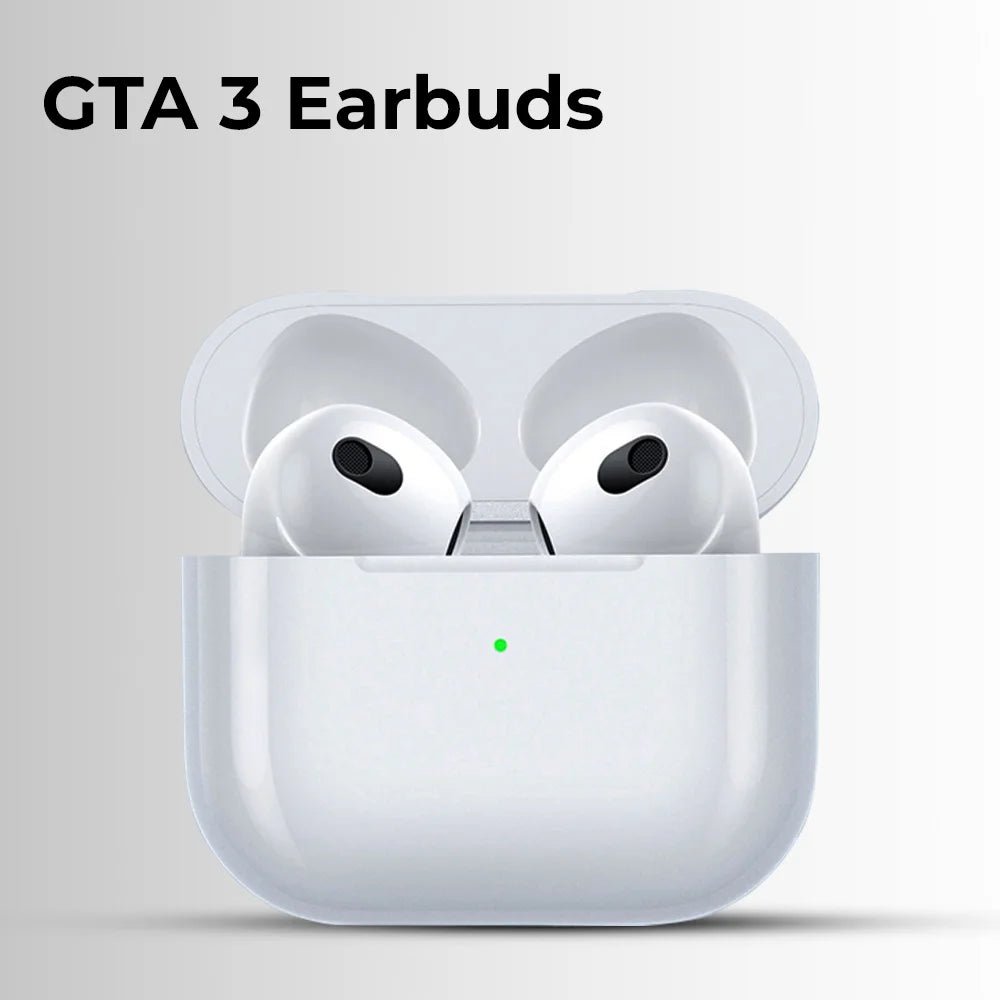 GTA3 TWS Earbuds with Touch Control and 24 Hours Playtime - GLASSOLOGY