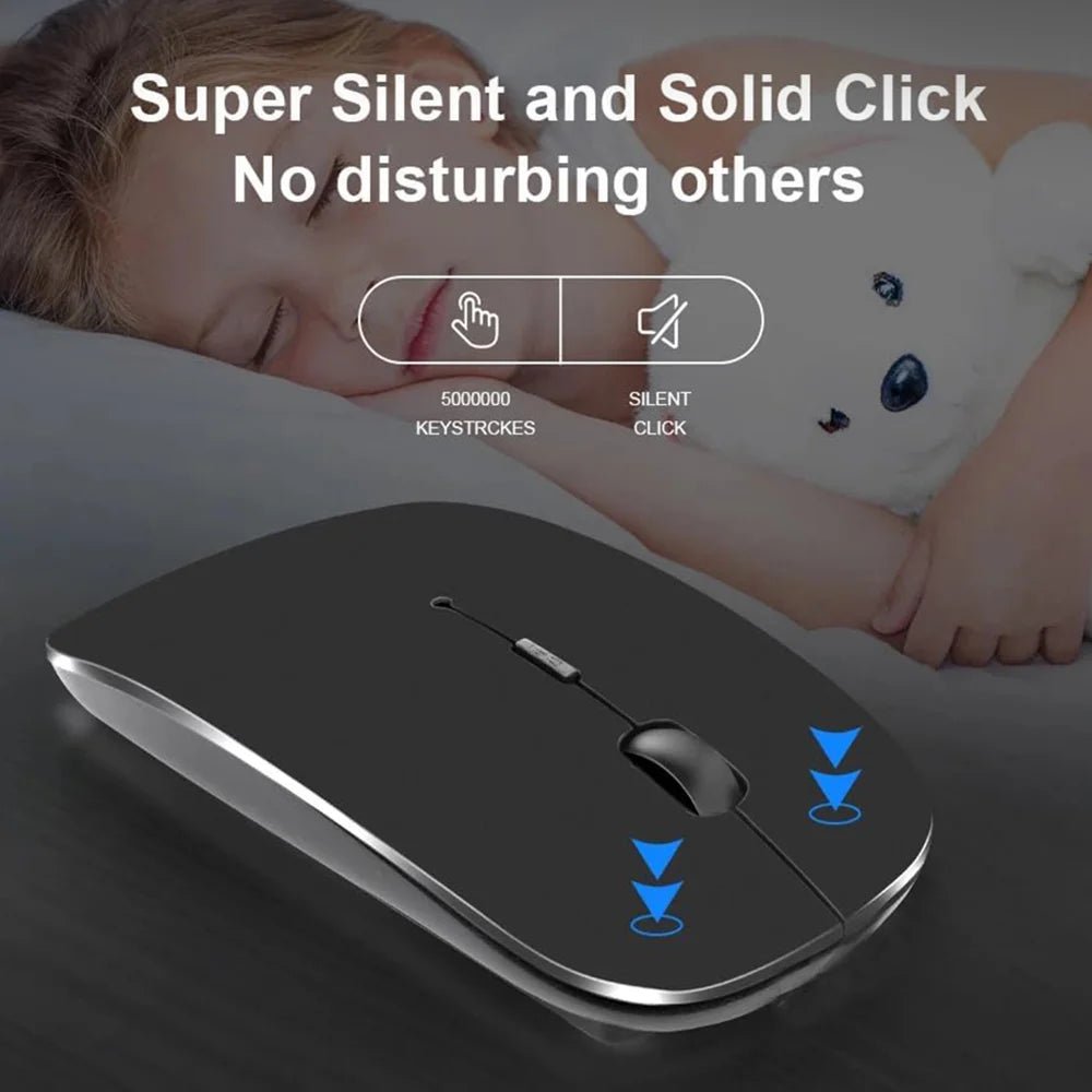 GTBM02 Wireless Bluetooth 5.1 Mouse – Ambidextrous, 1600 DPI - GLASSOLOGY