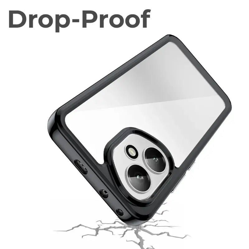 Honor 400 Crystal Clear Case - Black - GLASSOLOGY