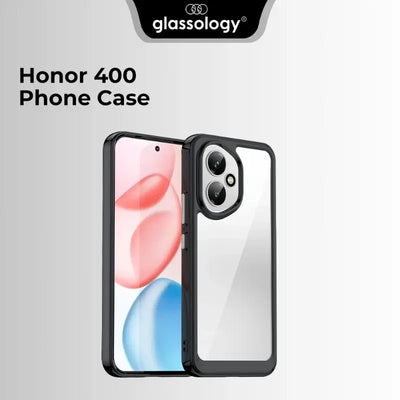 Honor 400 Crystal Clear Case - Black - GLASSOLOGY