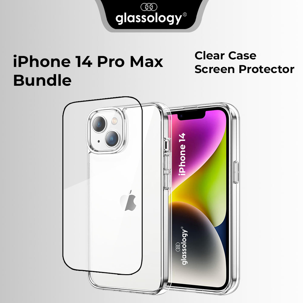 Glassology iPhone 14 Pro Max Bundle Clear Case & Screen Protector