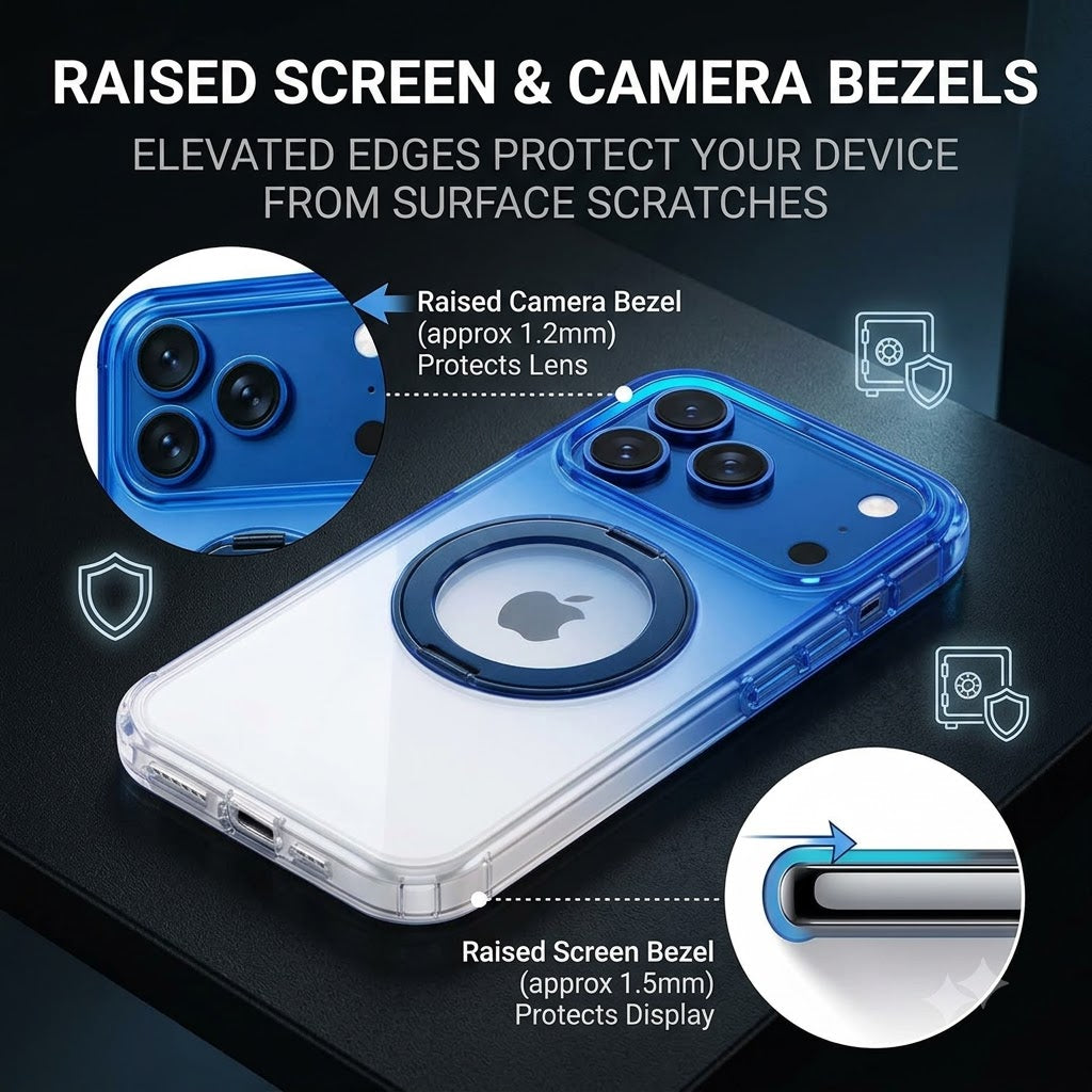 Glassology MagSafe Nova Ring Stand 360 Case for iPhone 18 Pro Max – Glacier