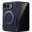 Glassology MagSafe Canvas Leather 360° Stand Case for iPhone Duo, Blue