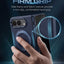 Glassology MagSafe Canvas Leather 360° Stand Case for iPhone Duo, Blue