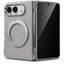 Glassology MagSafe Canvas Leather 360° Stand Case for iPhone Duo, Silver