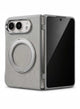 Glassology MagSafe Canvas Leather 360° Stand Case for iPhone Duo, Silver