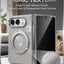 Glassology MagSafe Canvas Leather 360° Stand Case for iPhone Duo, Silver