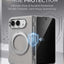 Glassology MagSafe Canvas Leather 360° Stand Case for iPhone Duo, Silver