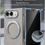 Glassology MagSafe Canvas Leather 360° Stand Case for iPhone Duo, Silver