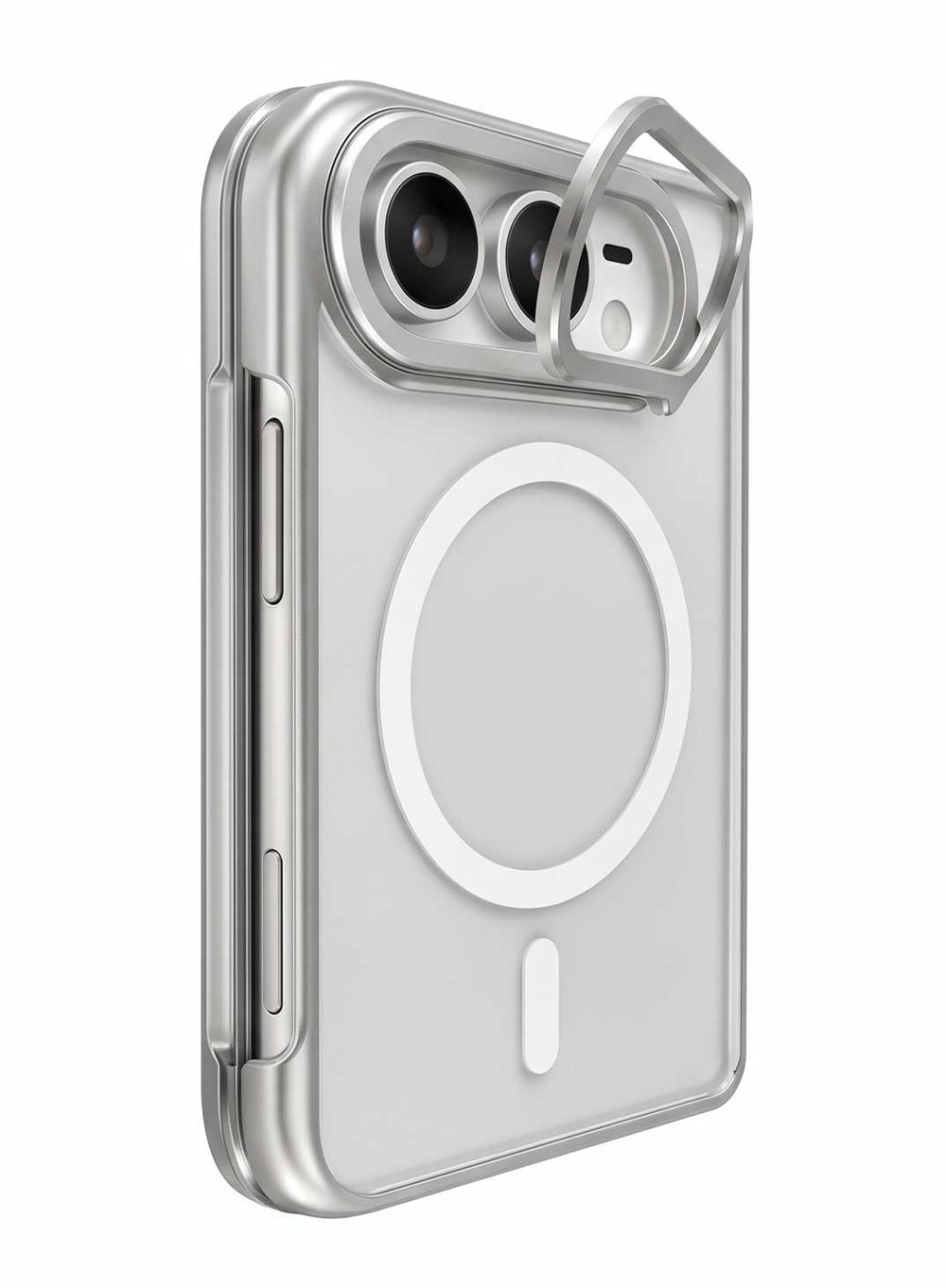 Glassology MagSafe Case with Stand for iPhone Duo, Silver