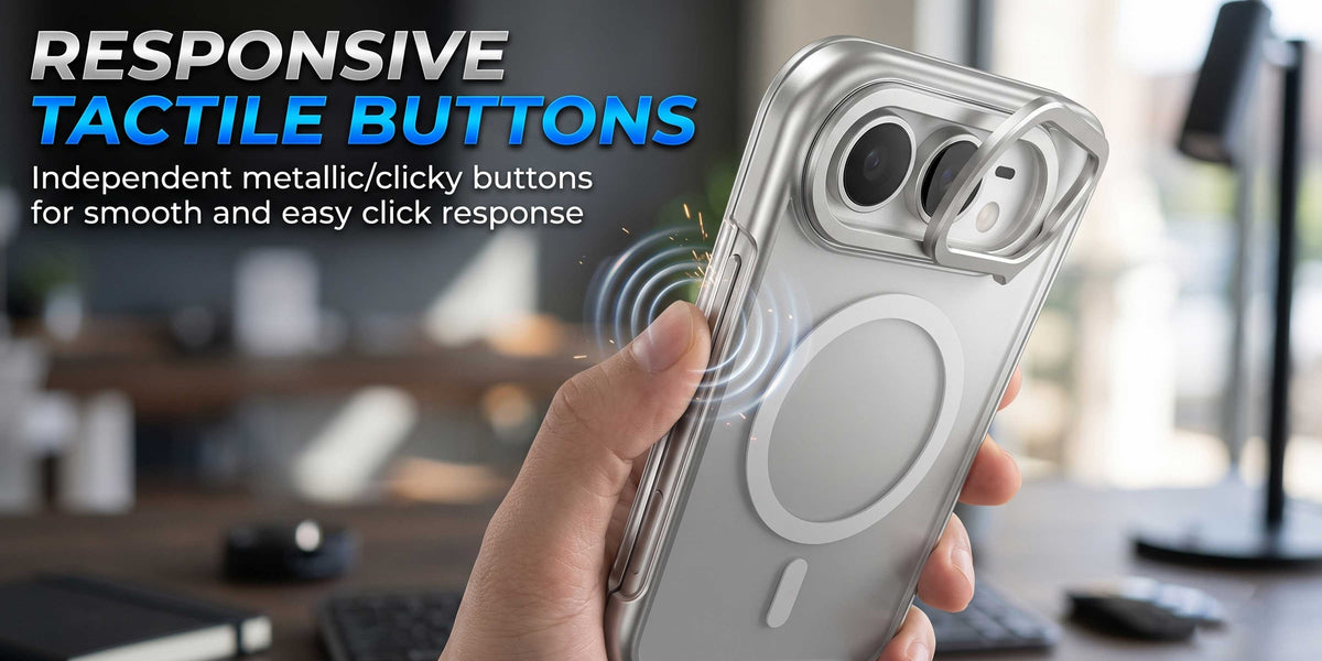 Glassology MagSafe Case with Stand for iPhone Duo, Silver