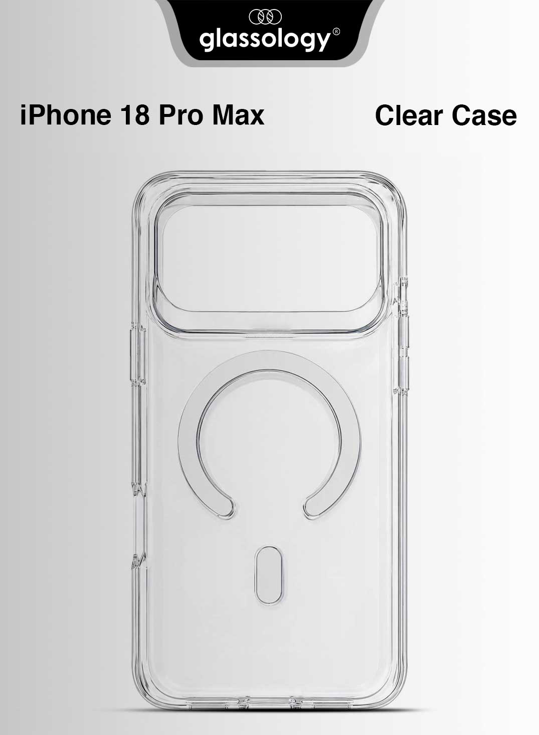 Glassology MagSafe Clear Case + Screen Protector for iPhone 18 Pro Max, Transparent Magnetic Protective Cover with 9H Tempered Glass, Anti-Scratch & Shock Resistant