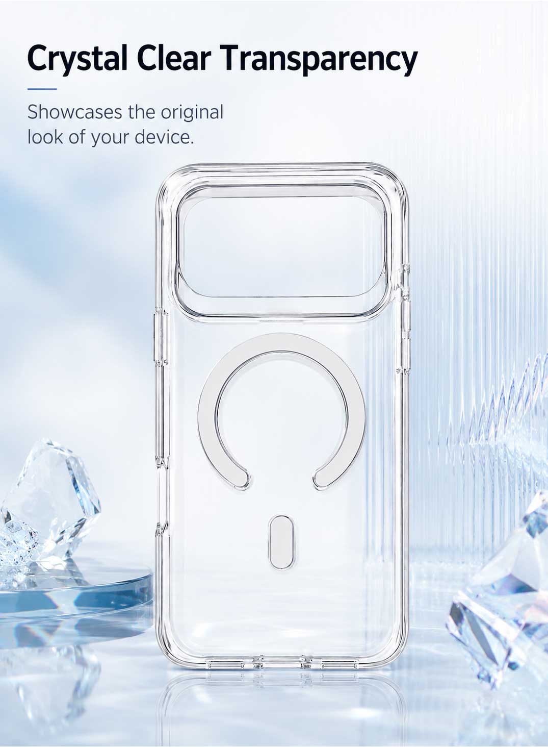 Glassology MagSafe Clear Case for iPhone 18 Pro Max, Transparent Magnetic Shockproof Protective Cover, Slim Anti-Scratch Case with MagSafe Ring