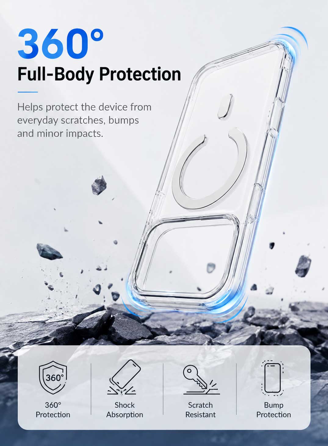 Glassology MagSafe Clear Case + Screen Protector for iPhone 18 Pro Max, Transparent Magnetic Protective Cover with 9H Tempered Glass, Anti-Scratch & Shock Resistant