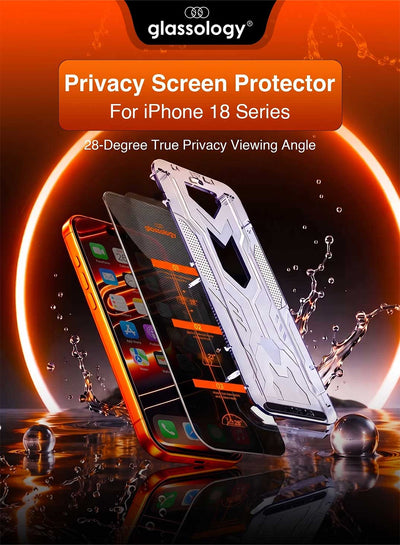 iPhone 18 Pro, Anti-Spy, Full Screen Protector, 9H Hardness Anti-Scratch Privacy Glass