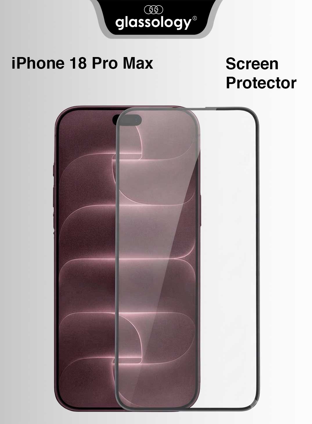 Glassology Screen Protector for iPhone 18 Pro Max, Tempered Glass Full Coverage Screen Guard, HD Clear Anti-Scratch Protective Glass with Smooth Touch Response