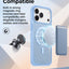 Glassology MagSafe Vertical Striped Case for iPhone 18 Pro Max, Glacier, Stylish Protective Cover with Magnetic Charging Compatibility