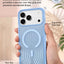 Glassology MagSafe Vertical Striped Case for iPhone 18 Pro Max, Glacier, Stylish Protective Cover with Magnetic Charging Compatibility