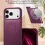 Glassology MagSafe Vertical Striped Case for iPhone 18 Pro Max, Burgundy, Stylish Protective Cover with Magnetic Charging Compatibility
