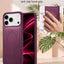 Glassology MagSafe Vertical Striped Case for iPhone 18 Pro Max, Burgundy, Stylish Protective Cover with Magnetic Charging Compatibility